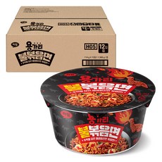 용가리치킨 하림 용가리 불 볶음면 컵 114g, 12개
