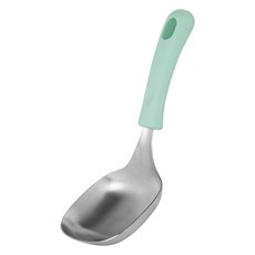 이지실리 사각 스텐 서빙스푼 요리국자, 민트, 1개