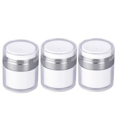 모나코올리브 펌핑 펌프 진공 화장품 크림 소분 용기 15ml, 3개