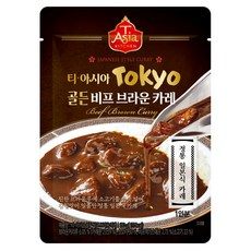 티아시아키친 골든 비프 브라운 카레, 180g, 1개
