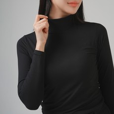 PEARLY HILLS 女款Heat Up胸墊內襯刷毛無肩帶高爾夫高領內衣