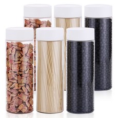 바른락 비프로젝트 냉장고 깔끔 보관용기 화이트 1L x 6p + 셀프스티커 32종 세트, 1세트