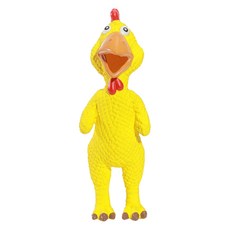 딩동펫 반려동물 꼬끼오 라텍스 이갈이 장난감, 옐로우, 1개