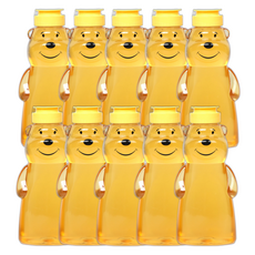 리빙패밀리 스마일 곰돌이 꿀병, 380ml, 10개