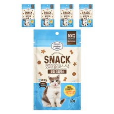캣퓨어 고양이 딜리셔스 스낵, 5개, 60g, 오랄컴플렉스