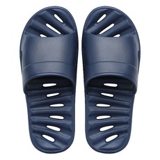 피플블룸 슬릭 고급 EVA 미끄럼방지 물빠짐 욕실 실내화, 딥블루, 1개