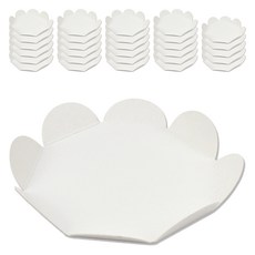쉬폰 케익받침 꽃받침 14호 14cm, 화이트, 30개