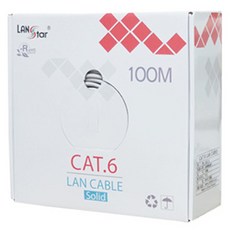 랜스타 LS-6FTP-100MG CAT 6 케이블 FTP, 회색, 1개, 100m