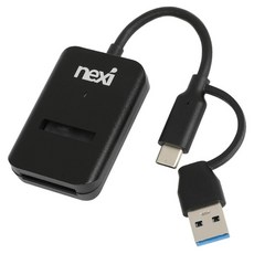 넥시 USB3.1 Type C / A to NVMe 도킹스테이션, 1개, 블랙 1개, 블랙