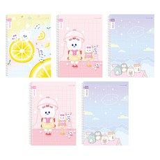 morning glory 填充筆記本小學春季筆記本 1-2寫作 10格 3種+隨機出貨 2入組 B, 1組, Lemon Somsom,Somsom 美容院,Little Moongs 夜空