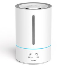 루컴즈 대용량 초음파 간편 통세척 상부급수 가습기 5L, 화이트, H05T01W