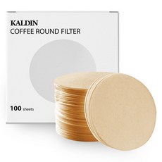 칼딘 모카포트 포터필터 여과지 더치커피기구 올 라운드 필터 브라운 58mm, 1개, 100개입