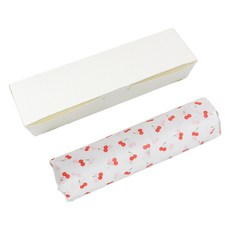 아이엔피 김밥 도시락 50p + 식품 포장지 50p 세트, 화이트(도시락), 체리(포장지), 1세트
