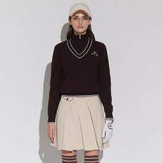 Garmond高爾夫女款防風高領套頭針織衫