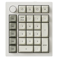 키크론 Q0 MAX 유무선 RGB 핫스왑 기계식 키보드 저소음바나나축, 화이트, Q0M-P9, 제조사축