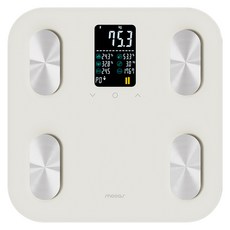 무아스 스마트 헬스케어 LCD 체지방 체중계 베이직, MBCS7, 아이보리, 1개 아이보리, MBCS7, 1개