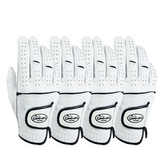 Marcia GOLF 羊皮舒適洞洞高爾夫手套 右手用, 黑色線條, 4個