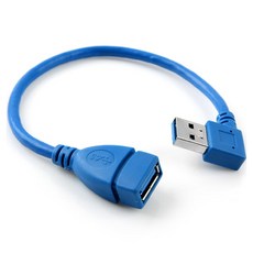 Coms Coms USB 3.0 A延長轉接頭線 20cm 左彎曲, ITB760, 1條