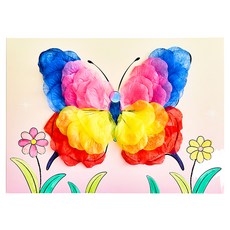 민화샵 꽃잎 붙이기 만들기, 20개, 나비 S240090C