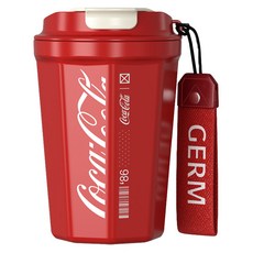 점 GERM 점 코카콜라 옥타곤 진공 텀블러, 1개, 레드, 390ml