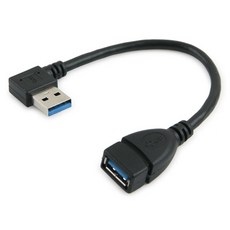 컴스 USB 3.0 AA 측면 꺾임 젠더 A F 연장 케이블 NA768, 상세내용표시, 1개 상세내용표시, 1개