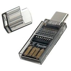 Comsmart USB 3.1 Type C讀卡機 TF記憶卡 Micro SD USB 2.0 Type A USB, 1個, IF784, 混色