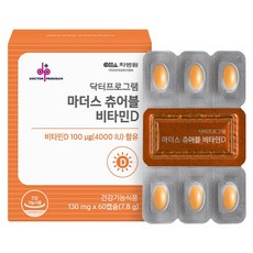 DOCTOR PROGRAM Mother's口嚼片維他命D 7.8g, 1個, 60顆