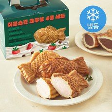 더블스윗 크루붕 플레인 + 바닐라 + 딸기 + 초코 세트 290g (냉동), 1세트