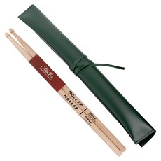Moller 鼓棒 2支+皮革收納包組, 1組, 綠色