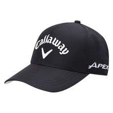 Callaway 卡拉威 Tour雷射高爾夫球帽, 帽子(黑色)+英文字(白色), 1個