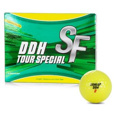 鄧祿普全新 DDH SF 高爾夫球 2 件裝, 黃色, 12顆
