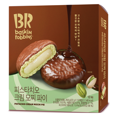 baskiN robbiNs 開心果奶油麻糬派 12入, 1盒, 264g