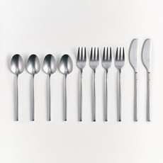 세라토가 시엘로 스톤워시 커트러리 디저트 3종 세트, 1세트, 케이크포크 4p + 티스푼 4p +  버터나이프 2p
