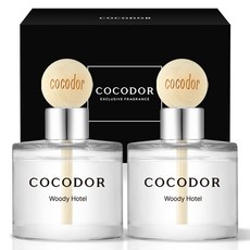 코코도르 우드볼 차량용 디퓨저 50ml 2개입, 우디호텔, 1개 우디호텔, 1세트