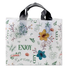 아이엔피 LDPE 손잡이 비닐백 중 35 x 25 cm, 07 엔조이시티, 25개