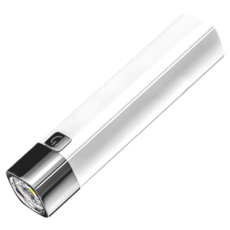 小麥購物 便攜手電筒 Y045USB 簡約白基礎款 55g, 2個