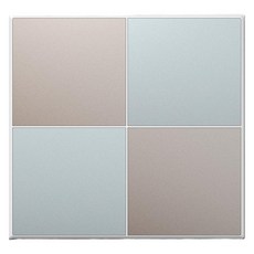 TILINS Gallery通訊空白板 遮光罩 2個用 米色薄荷, 1個