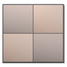 TILINS Gallery通訊空白板 遮光罩 2個用 米金色, 1個