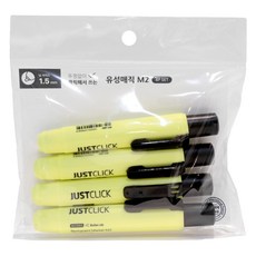 모리스 저스트클릭 유성매직 M2, Black, 4개