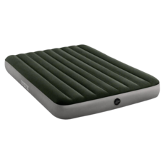 INTEX 充氣床墊，植絨面，Dura-Beam Fiber-Tech科技, 棕綠色, 203 x 152 x 25cm
