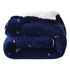 comet Home 羊毛觸感雙面超細纖維棉被, 夜色