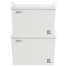 슈가랩 사탕수수 리빙박스, 화이트, XL, 2개