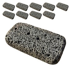 WITH BLOCK玄武岩火山石磚塊DIY底座滾輪型, 10個, 單色