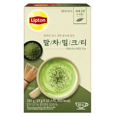 Lipton 立頓 奶茶沖泡粉隨身包 抹茶歐蕾, 19g, 10條, 1盒
