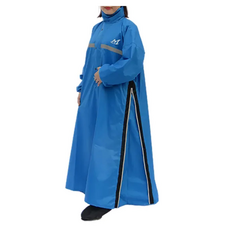 Moto cap 鈦鴻 太空套頭半開連身雨衣 雙側開/可加大/可背包 M305, 藍色