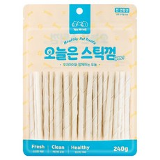 예스몽 강아지 오늘은 스틱껌 덴탈껌, 소가죽, 240g, 1개 1개, 240g, 소가죽