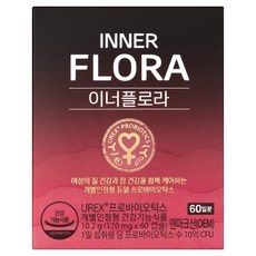 유한건강생활 이너플로라 UREX 프로바이오틱스 유산균, 60정, 1개 60정, 1개