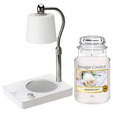 Yankee Candle Ja Candle 大+光控定時器融蠟燈組, 白色(蠟燭加熱器）, 婚禮當天