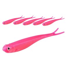 버클리 파워베이트 파워 저크쉐드 광어우럭다운샷 웜 13cm 6p, 솔리드 핑크, 1개, 60g