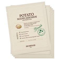 SKINFOOD 馬鈴薯積雪草舒緩棉片, 5入, 1個